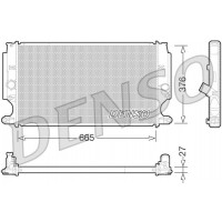 DRM50072 DENSO Радіатор охолодження двигуна