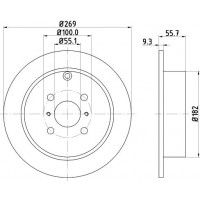 ND1081K NISSHINBO Гальмівний диск