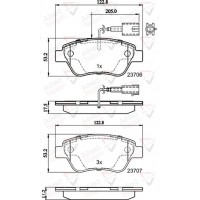 ADB11037 COMLINE Комплект гальмівних колодок дисковий гальм