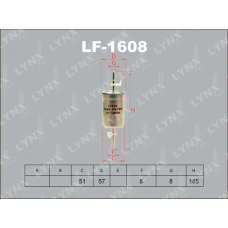 LF-1608 LYNXauto Паливний фільтр