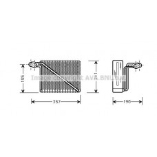 AIV148 AVA QUALITY COOLING Випарник кондиціонера