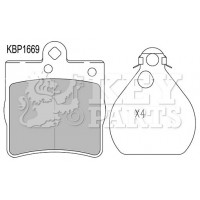 KBP1669 KEY PARTS КомплеК т гальмівних колодок, дискове гальмо