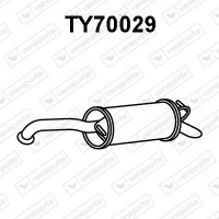 TY70029 VENEPORTE Глушник вихлопних газів кінцевий