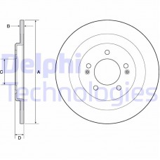 BG4688C DELPHI Гальмівний диск