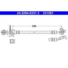 24.5294-0331.3 ATE Гальмівний шланг