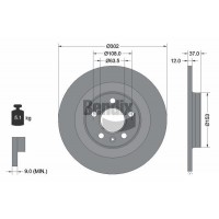 BDS2011 BENDIX Braking Гальмівний диск