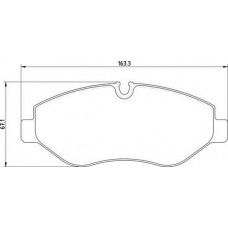 363710036024 MAGNETI MARELLI Комплект гальмівних колодок дисковий гальм