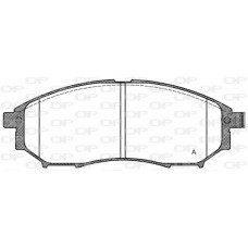 BPA0852.14 OPEN PARTS Комплект гальмівних колодок дисковий гальм