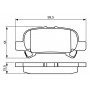 0 986 495 322 BOSCH Комплект гальмівних колодок дисковий гальм