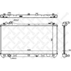 10-25457-SX STELLOX Радіатор охолодження двигуна