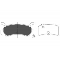 KBP-4535 KAVO PARTS Комплект гальмівних колодок дисковий гальм