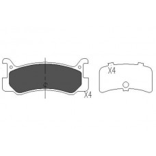 KBP-4535 KAVO PARTS Комплект гальмівних колодок дисковий гальм