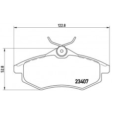P 61 074 BREMBO Комплект гальмівних колодок дисковий гальм
