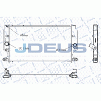 M-0280170 JDEUS Радіатор охолодження двигуна