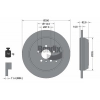 BDS1304 BENDIX Braking Гальмівний диск