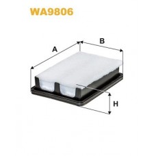 WA9806 WIX FILTERS Повітряний фільтр