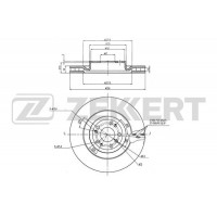 BS-6364 ZEKKERT Гальмівний диск