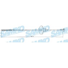 C0251B SAMKO Тросик, cтояночный тормоз