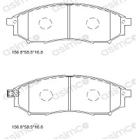 KD1301 ASIMCO Комплект гальмівних колодок дисковий гальм
