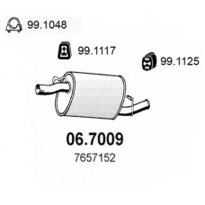 06.7009 ASSO Глушник вихлопних газів кінцевий
