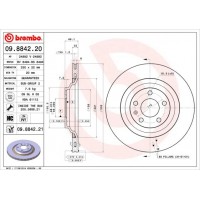 09.8842.20 BREMBO Гальмівний диск