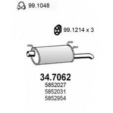 34.7062 ASSO Глушник вихлопних газів кінцевий