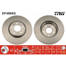 DF4866S TRW Гальмівний диск