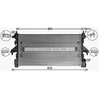CN2322 AVA QUALITY COOLING Радіатор охолодження двигуна
