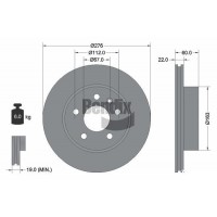 BDS1189 BENDIX Braking Гальмівний диск