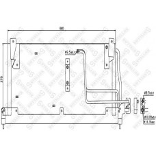 10-45487-SX STELLOX Конденсатор кондиціонера