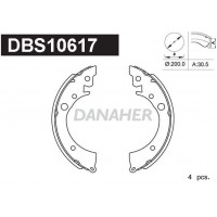 DBS10617 DANAHER Комплект гальмівних колодок