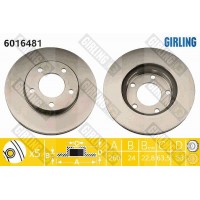 6016481 GIRLING Гальмівний диск