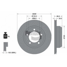 BDS1956 BENDIX Braking Гальмівний диск