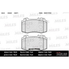 E100285 MILES КомплеК т гальмівних колодок, дискове гальмо