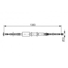 1 987 477 826 BOSCH Тросик, cтояночный тормоз