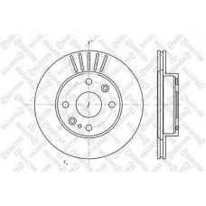 6020-3223V-SX STELLOX Гальмівний диск