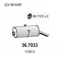 36.7033 ASSO Глушник вихлопних газів кінцевий