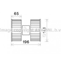 BW8475 AVA QUALITY COOLING Вентилятор салону