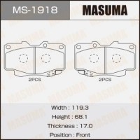 MS-1918 MASUMA Комплект гальмівних колодок