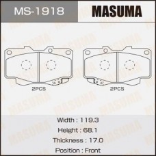 MS-1918 MASUMA Комплект гальмівних колодок