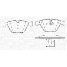 363916060581 MAGNETI MARELLI Комплект гальмівних колодок дисковий гальм