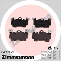 24010.165.9 ZIMMERMANN Комплект гальмівних колодок дисковий гальм