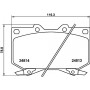 8DB 355 037-381 HELLA Комплект гальмівних колодок дисковий гальм