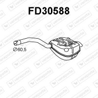 FD30588 VENEPORTE Глушник вихлопних газів кінцевий