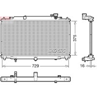 DRM44048 DENSO Радіатор охолодження двигуна