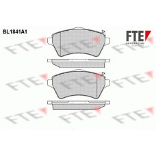 BL1841A1 FTE Комплект гальмівних колодок дисковий гальм