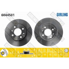 6044581 GIRLING Гальмівний диск