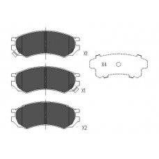 KBP-6555 KAVO PARTS Комплект гальмівних колодок дисковий гальм