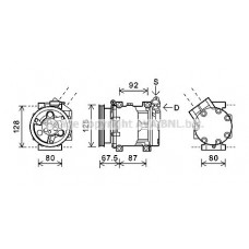 RTAK619 AVA QUALITY COOLING Компресор кондиціонера