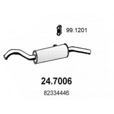 24.7006 ASSO Глушник вихлопних газів кінцевий